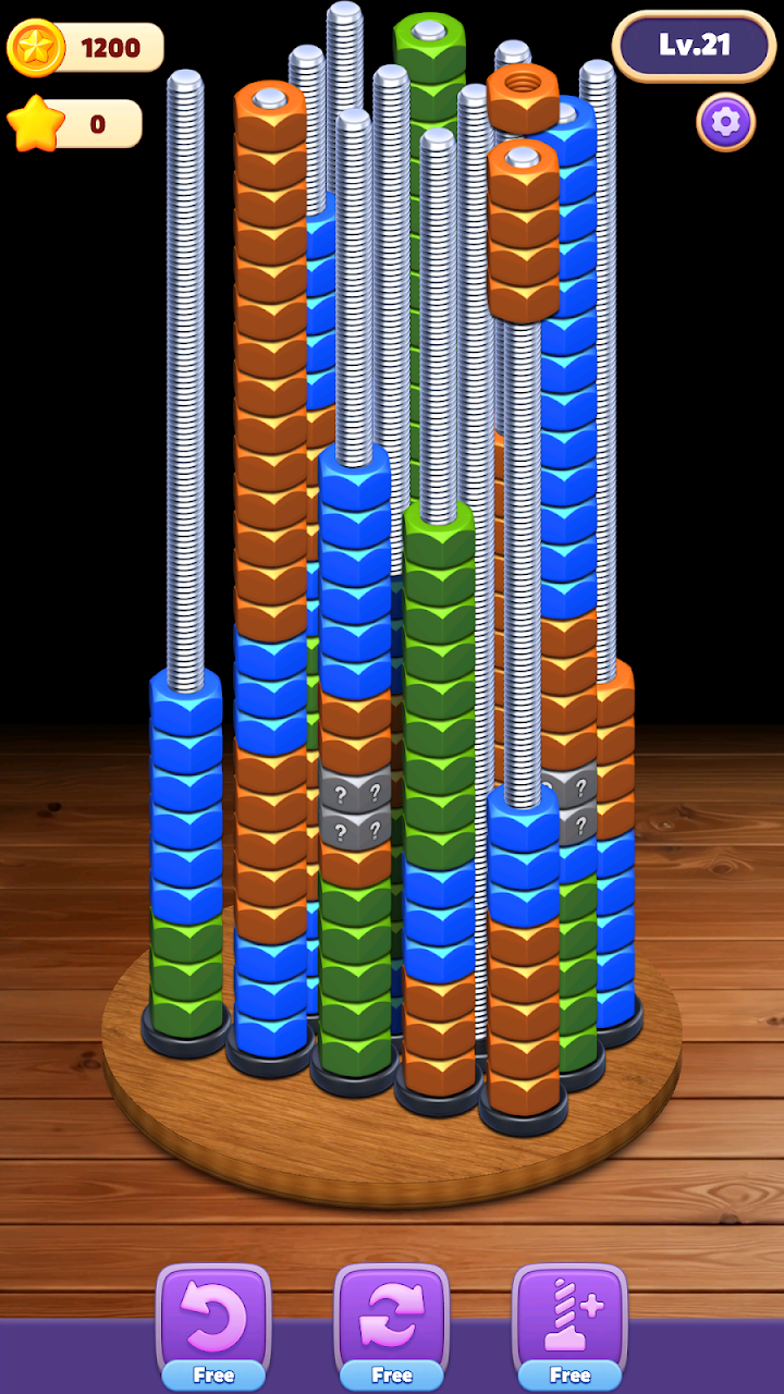 Nut Stack: Sort Puzzle screenshot