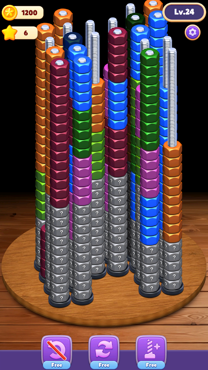 Nut Stack: Sort Puzzle screenshot